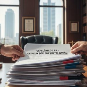 ortaklık sözleşmesi iptali davası açmak için gerekli belgeler
